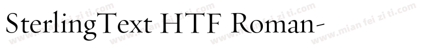 SterlingText HTF Roman字体转换
